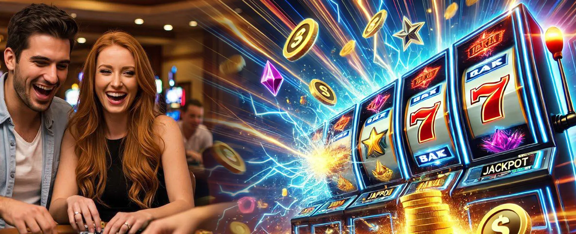 Nustar online casino game strategy guide, showing various casino games and a winning atmosphere